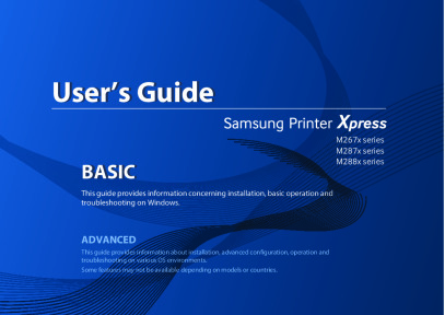 Samsung Xpress M2885FW Bedienungsanleitung