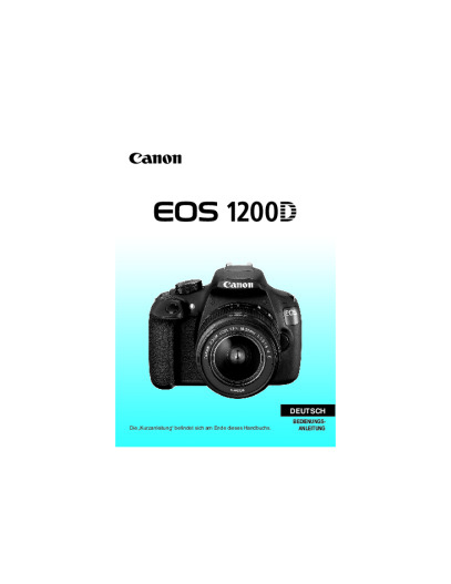 Canon EOS 1200D Bedienungsanleitung