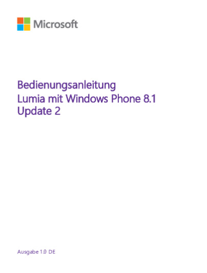 Nokia Lumia 625 Bedienungsanleitung