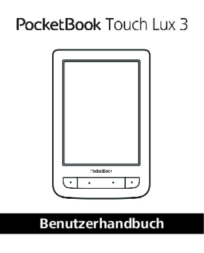 Pocketbook Touch Lux 3 Bedienungsanleitung