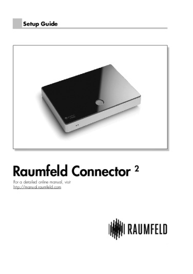 Teufel Raumfeld Connector 2 Bedienungsanleitung