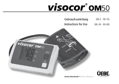 Uebe Visocor OM50 Bedienungsanleitung