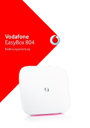 Vodafone EasyBox 804 Bedienungsanleitung