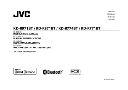 JVC KD-R871BTE Bedienungsanleitung