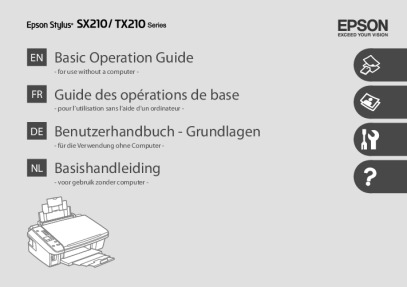 Epson Stylus SX210 Bedienungsanleitung