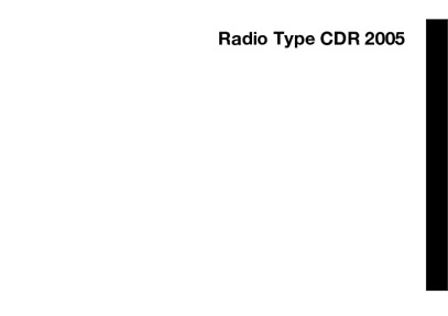 VDO Dayton CDR 2005 Bedienungsanleitung