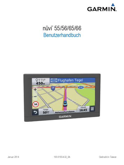 Garmin nüvi 65LMT Bedienungsanleitung