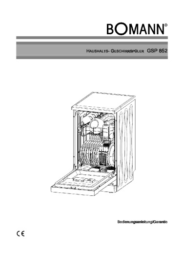 Bomann GSP 852 Bedienungsanleitung