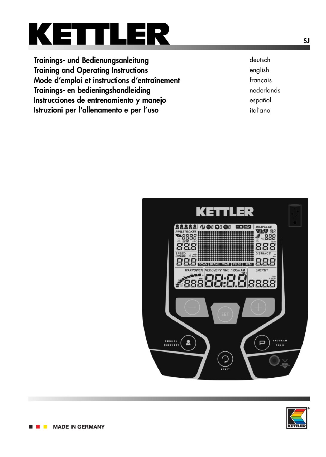 Kettler Unix E - 07670-160 Bedienungsanleitung