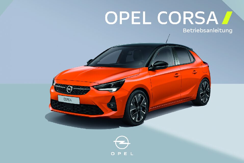 2022 Opel Corsa Bedienungsanleitung