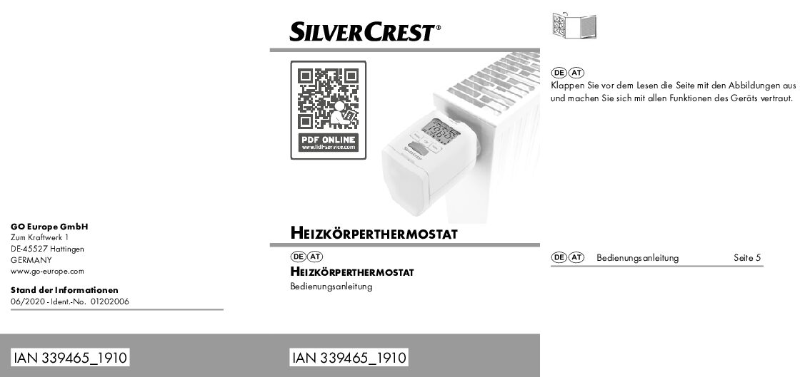 Silvercrest IAN 339465 Bedienungsanleitung