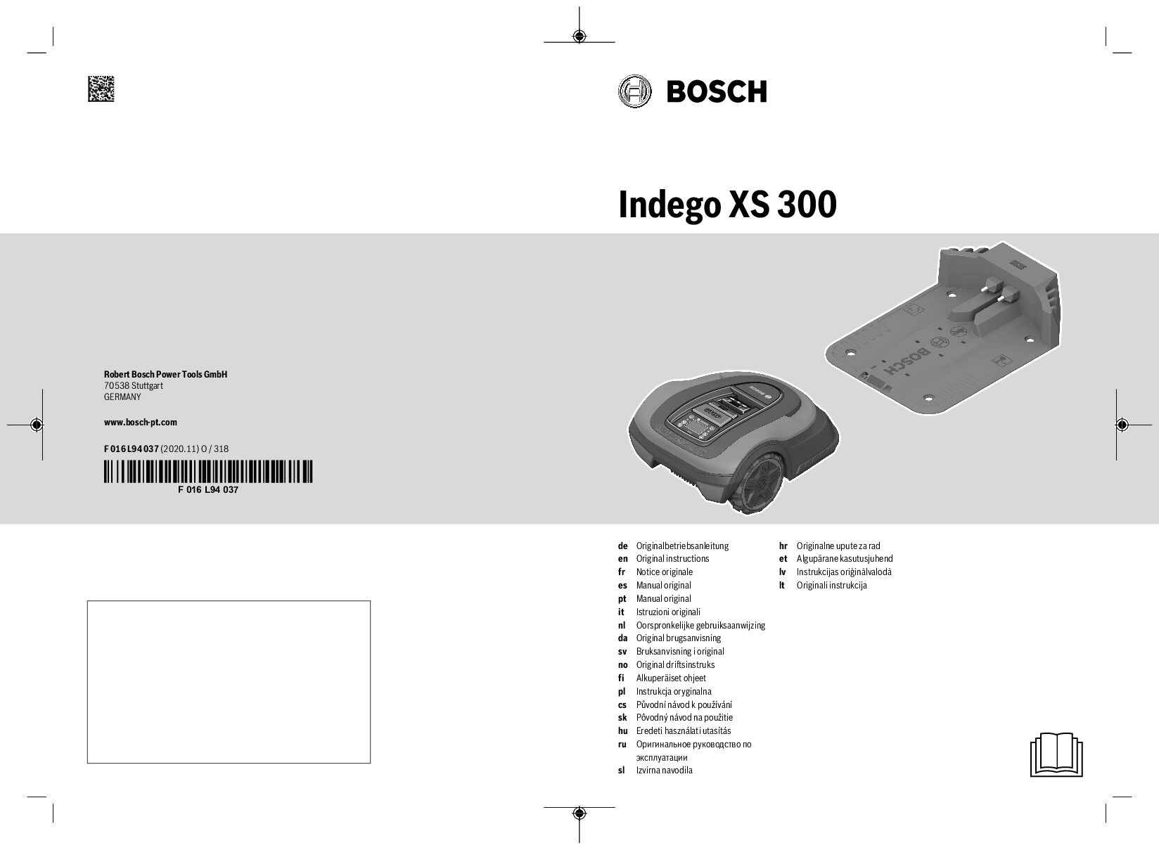 Bosch Indego XS 300 Bedienungsanleitung