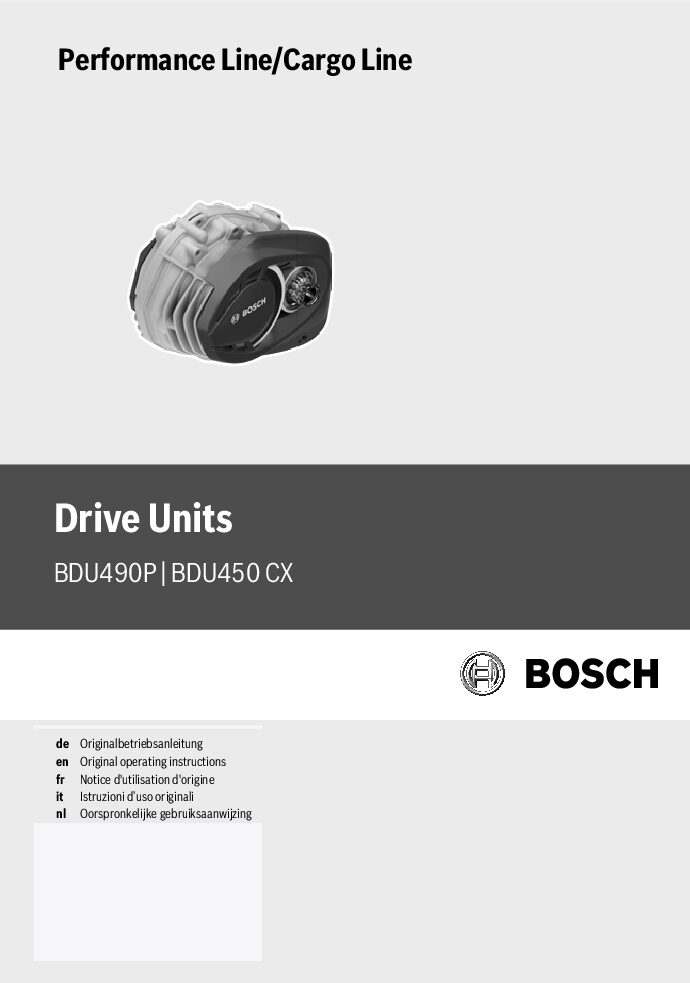 Bosch BDU450CX Bedienungsanleitung