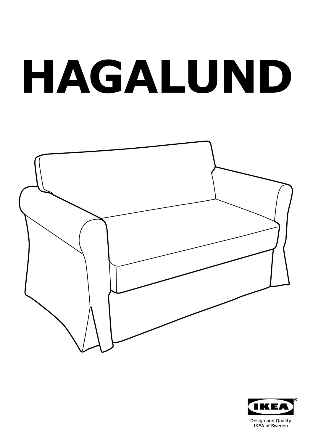 Ikea HAGALUND Bedienungsanleitung