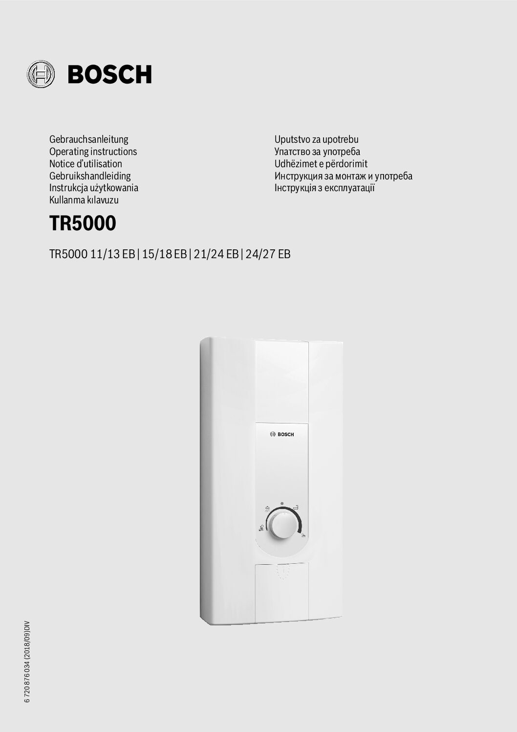 Bosch Tronic 5000 Bedienungsanleitung