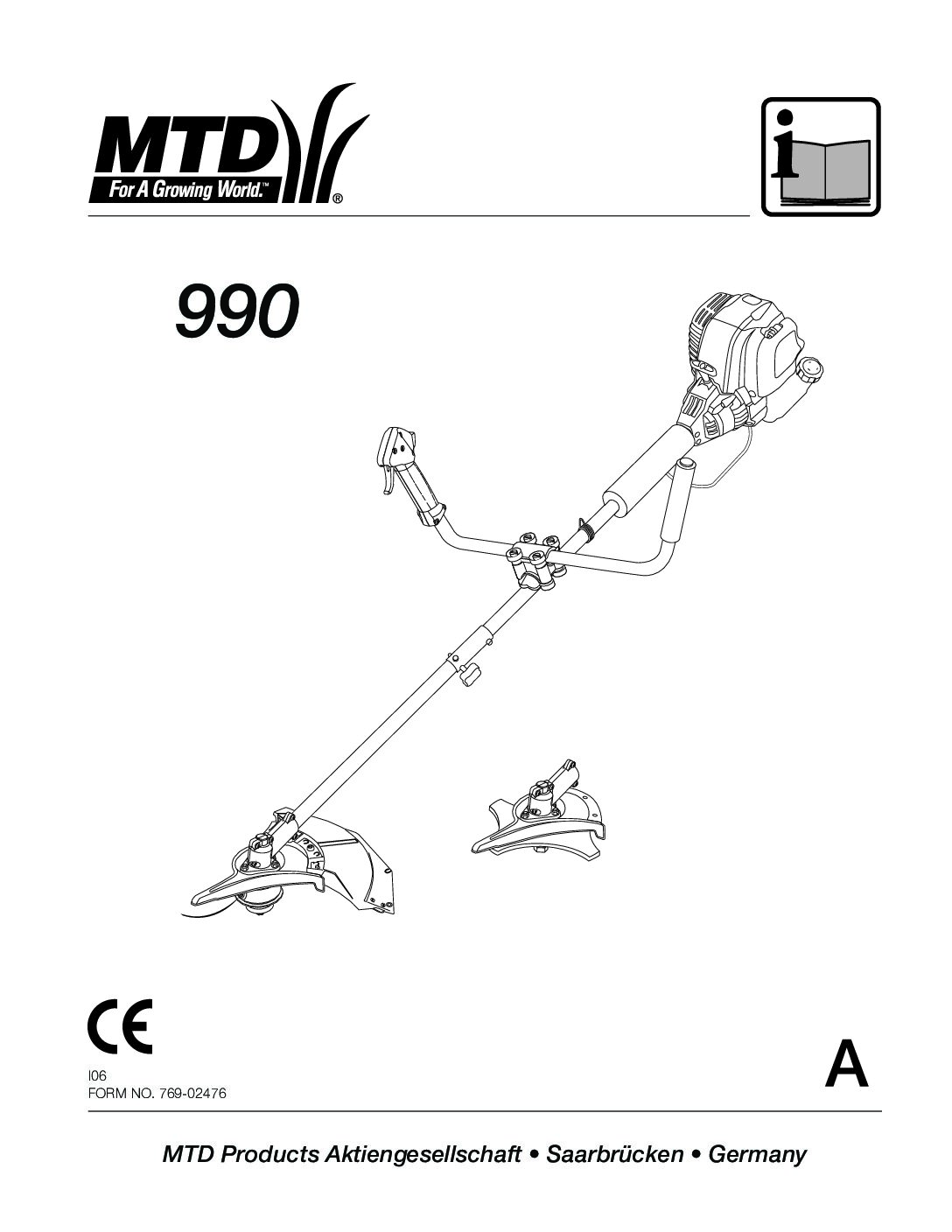 MTD 990 series Bedienungsanleitung