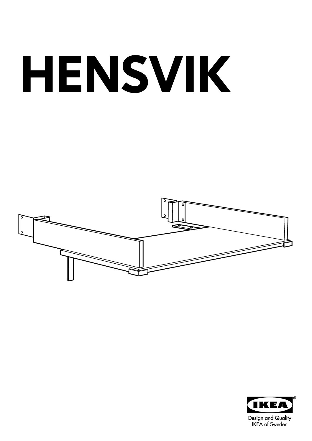Ikea HENSVIK Opzet-Commode Bedienungsanleitung