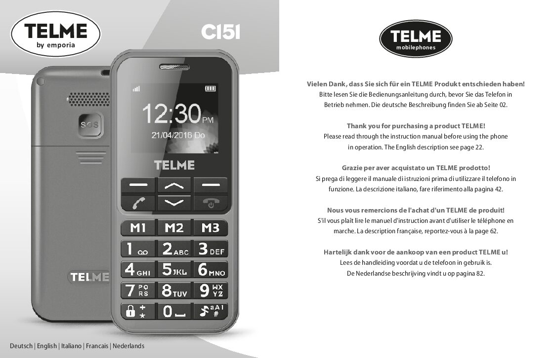 Telme C151 Bedienungsanleitung