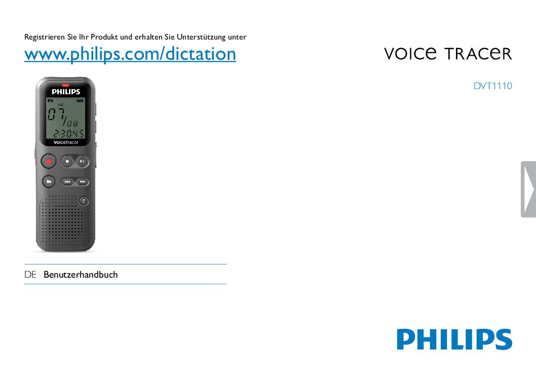 Philips DVT1110 Bedienungsanleitung