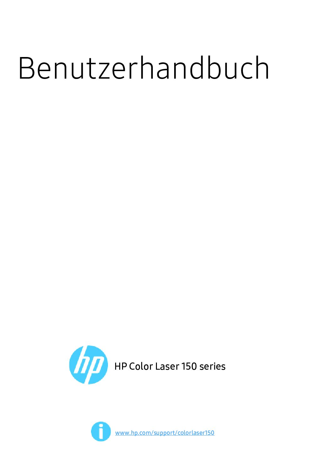 HP Color Laser 150 series Bedienungsanleitung