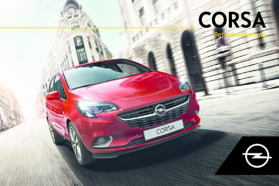 Opel Corsa 2019 Bedienungsanleitung