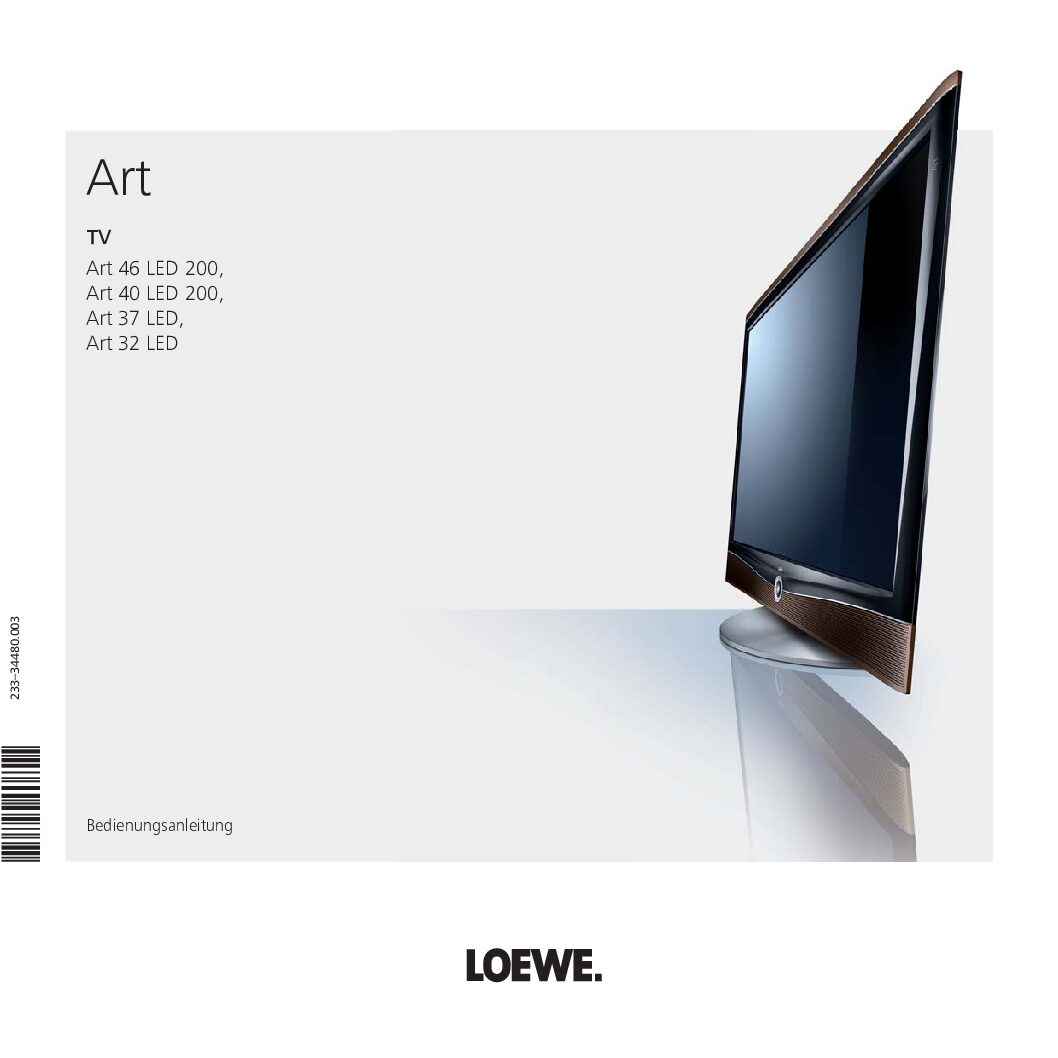 Loewe Art 32 LED Bedienungsanleitung