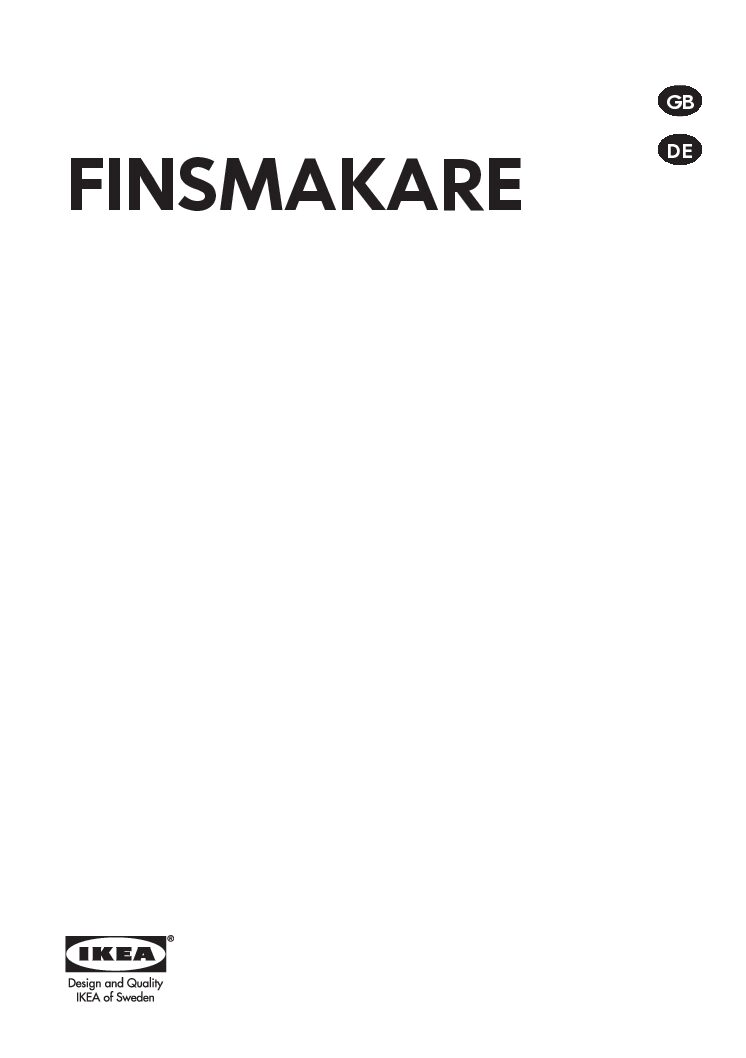Ikea FINSMAKARE 504.117.30 Bedienungsanleitung