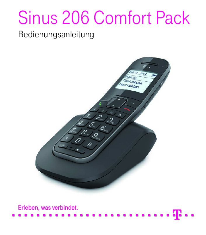 Telekom Sinus 206 Comfort Pack Bedienungsanleitung