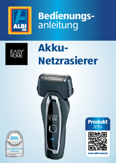 Easy Home Aldi 92276 Bedienungsanleitung