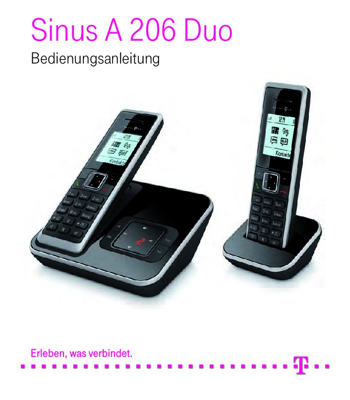 Telekom Sinus A 206 Duo Bedienungsanleitung
