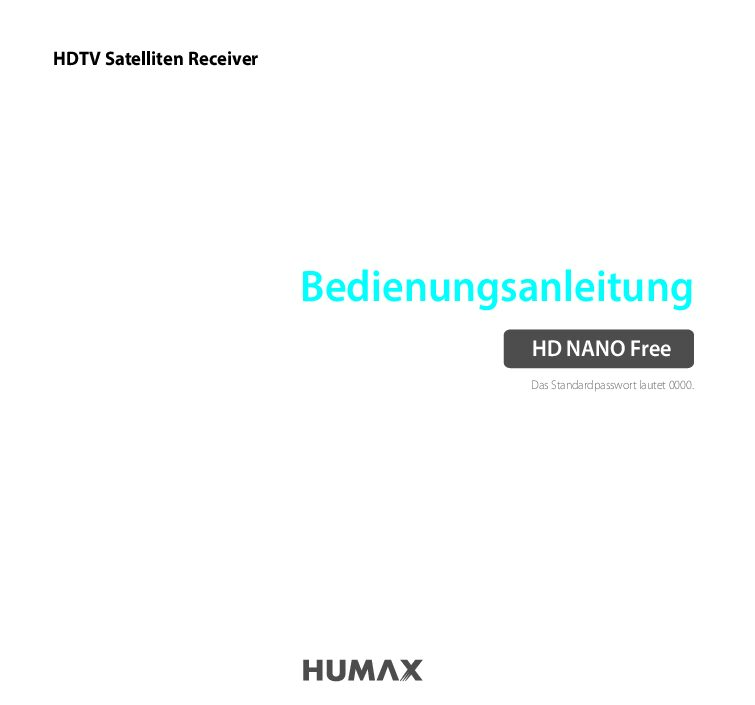 Humax HD NANO Free Bedienungsanleitung