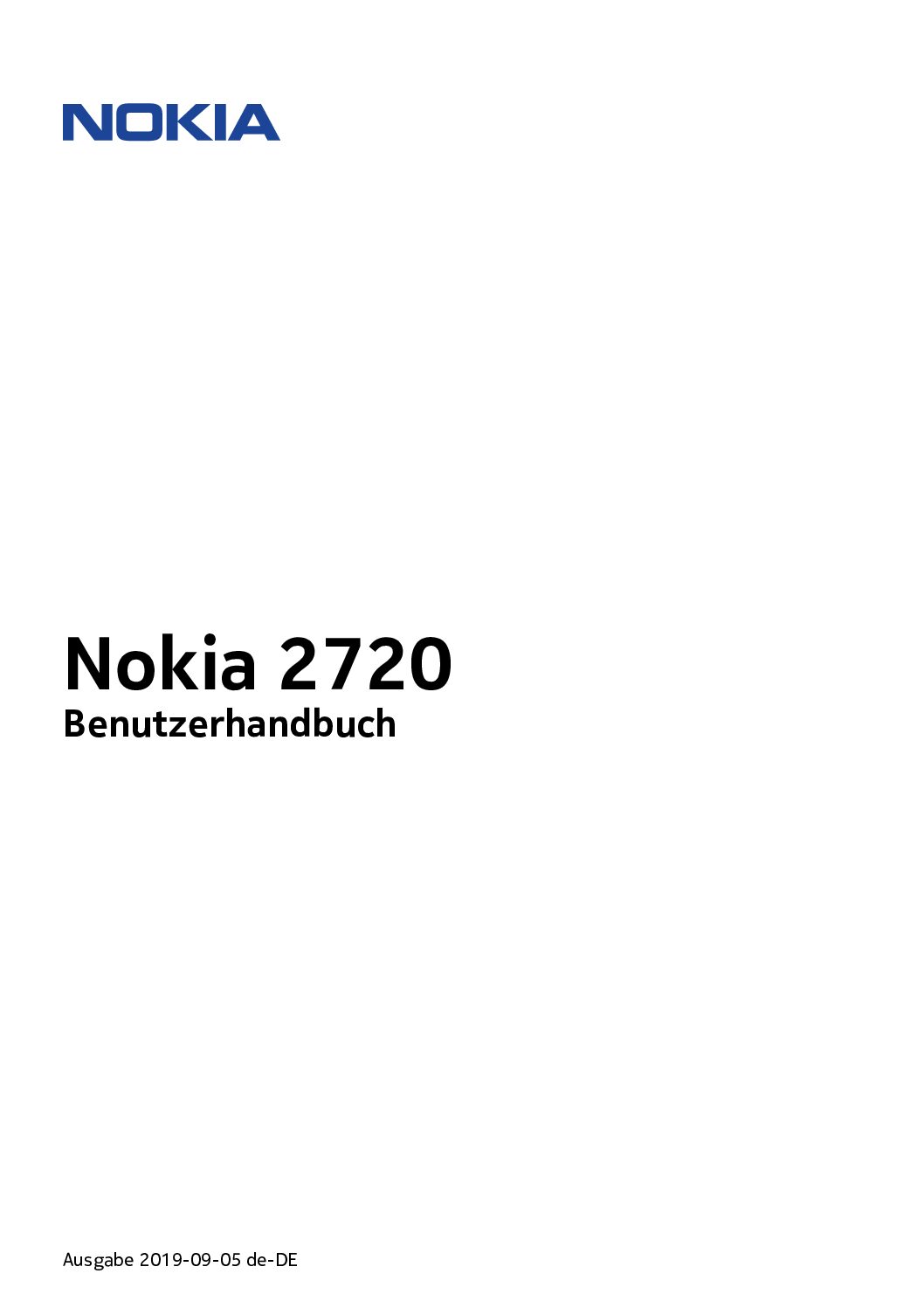 Nokia 2720 Flip Bedienungsanleitung