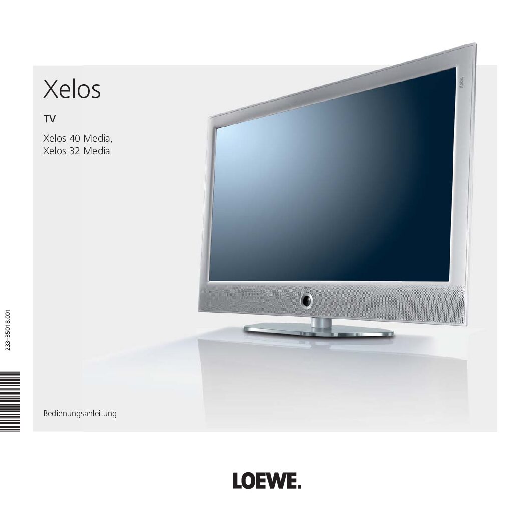 Loewe Xelos 40 LED Bedienungsanleitung