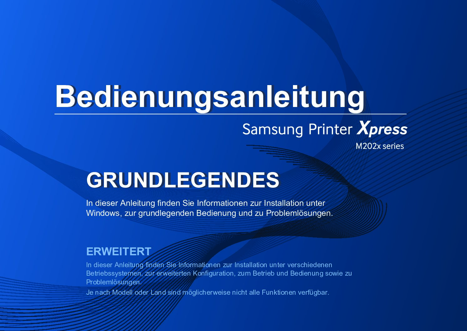 Samsung Xpress SL-M2026 Bedienungsanleitung