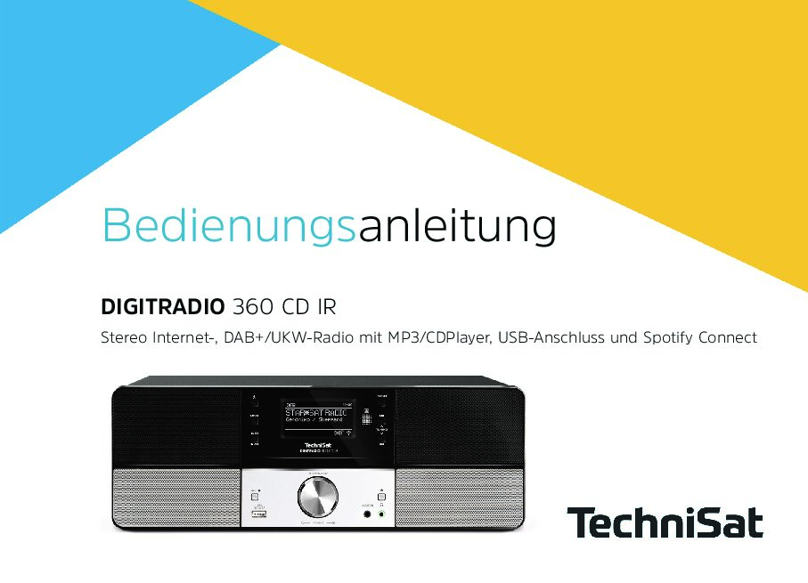 Technisat DIGITRADIO 360 CD Bedienungsanleitung
