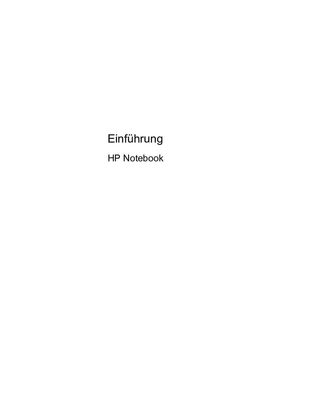 HP ProBook 6560b Bedienungsanleitung