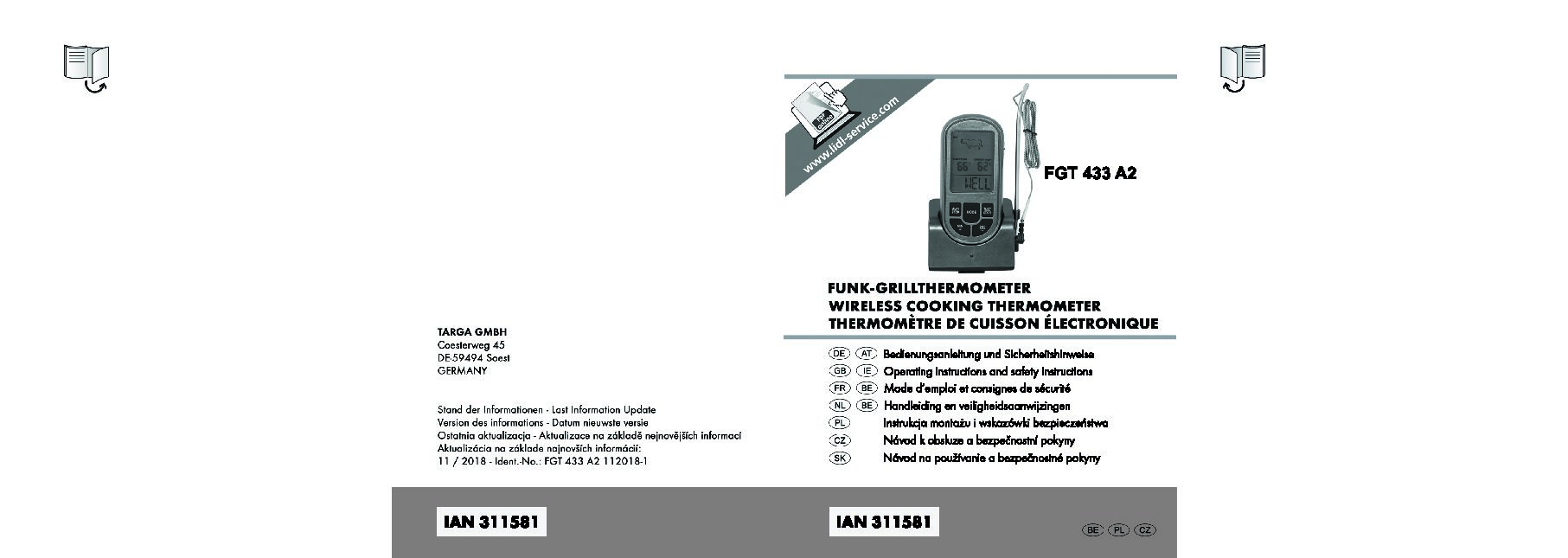 Lidl FGT 433 A2 Bedienungsanleitung