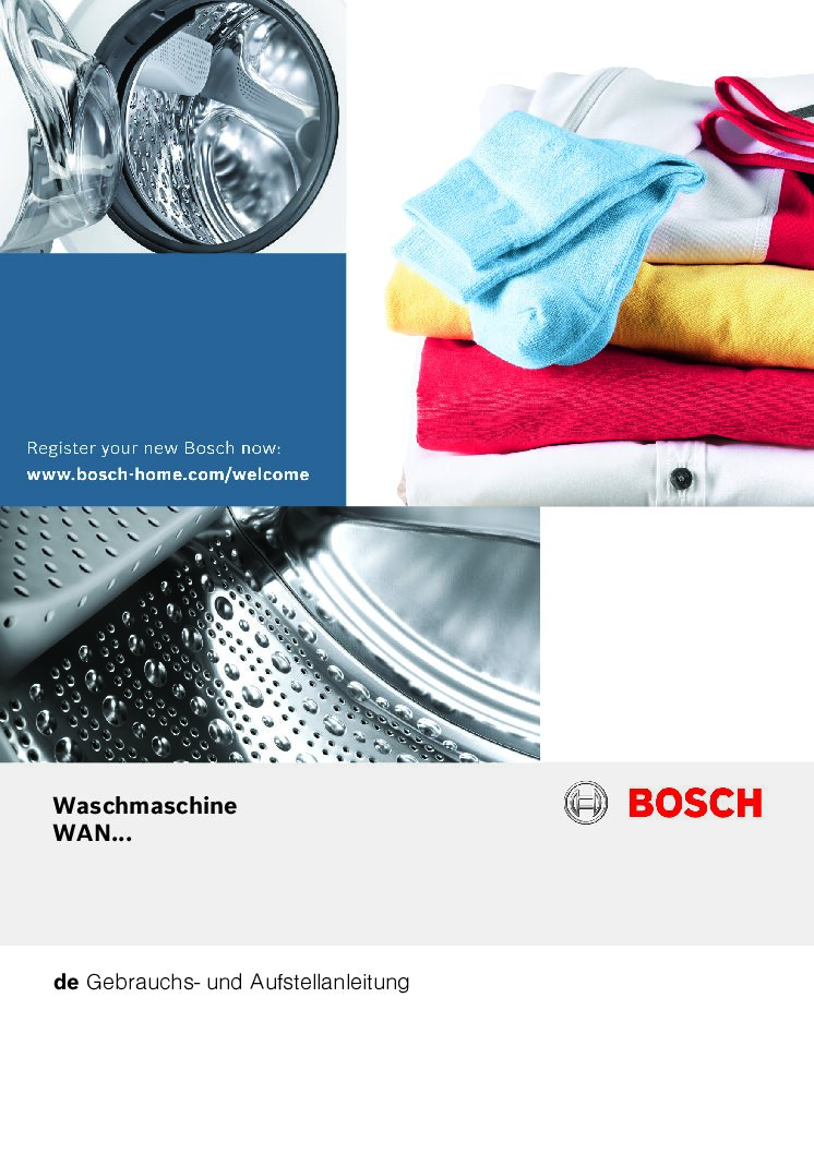 Bosch WAN28121 Bedienungsanleitung