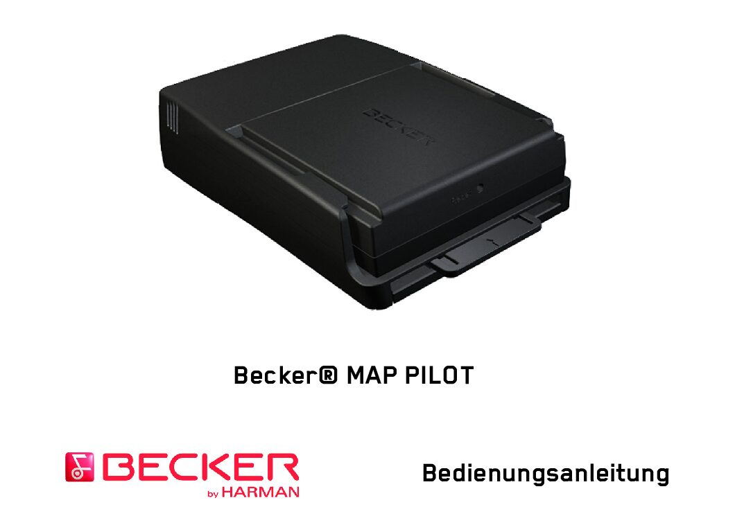 Becker MAP PILOT Bedienungsanleitung
