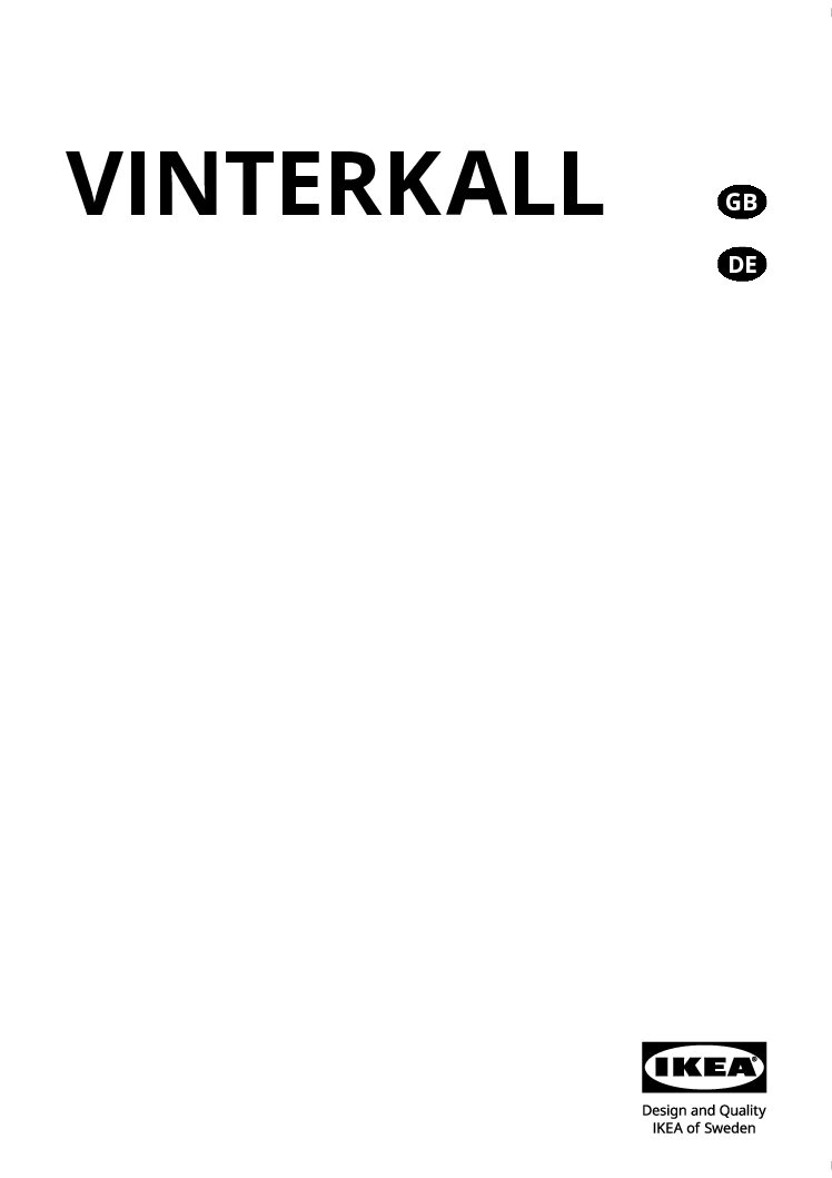 Ikea Vinterkall 604.901.28 Bedienungsanleitung