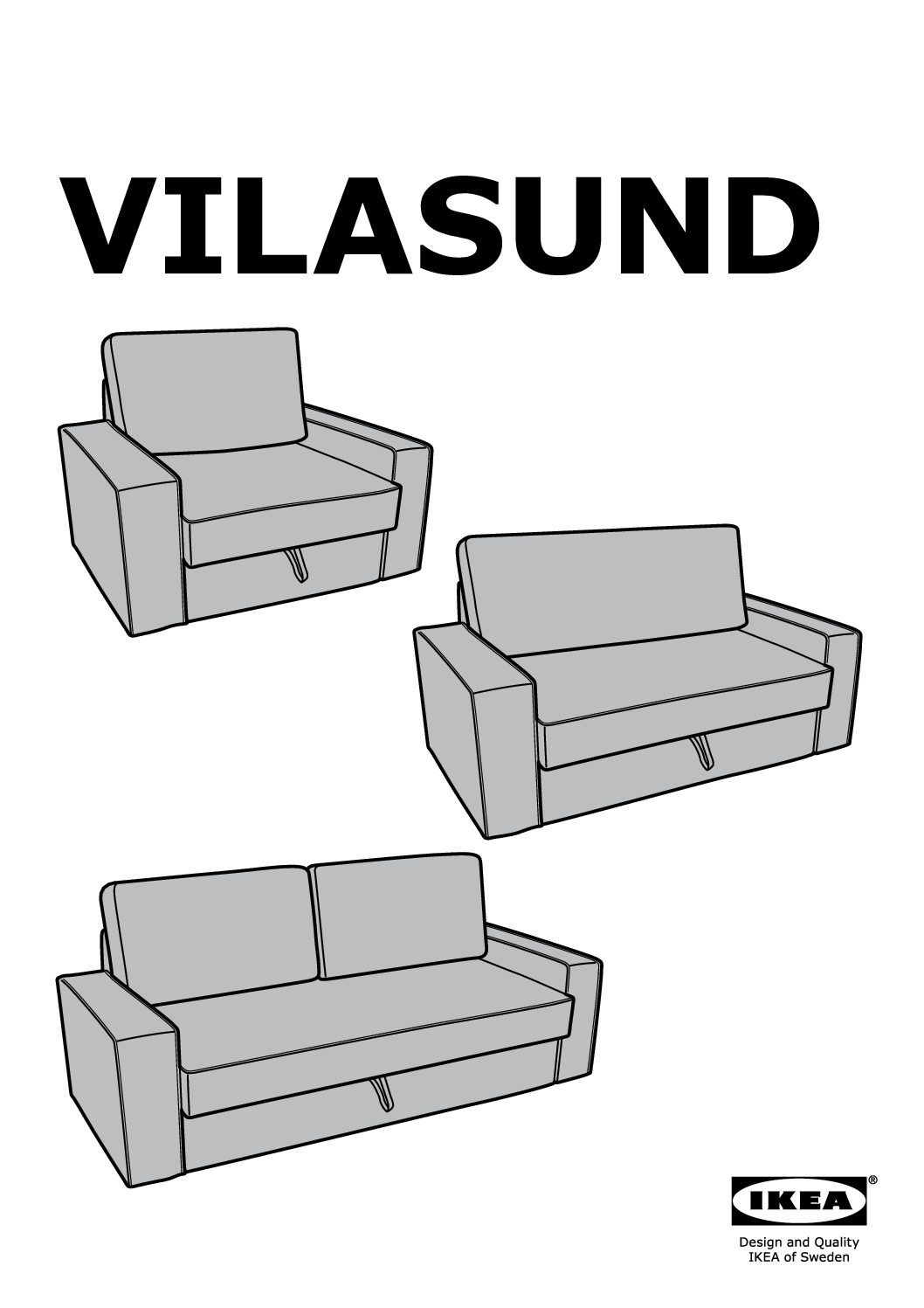Ikea VILASUND Bedienungsanleitung