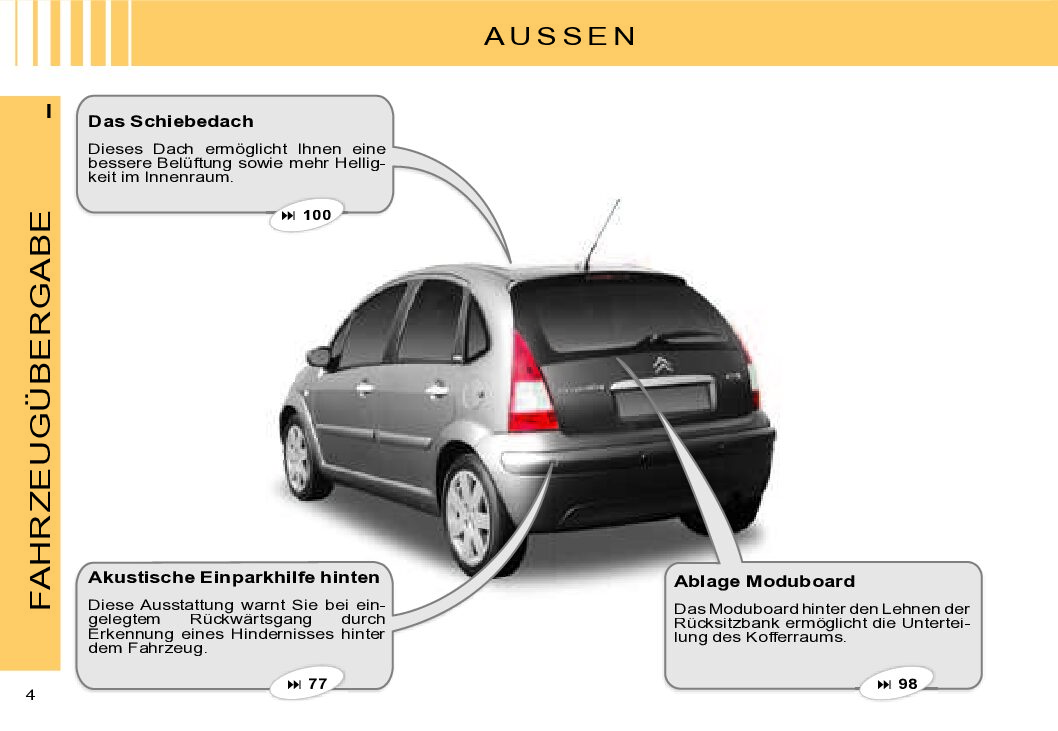 2007 Citroen C3 Bedienungsanleitung