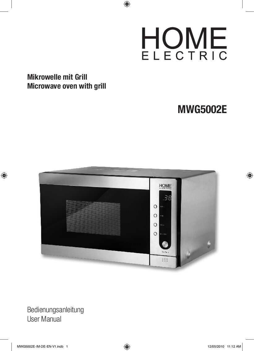 Home Electric MWG5002E Bedienungsanleitung