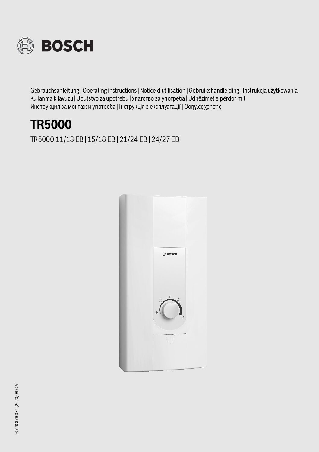 Bosch TR5000 Bedienungsanleitung
