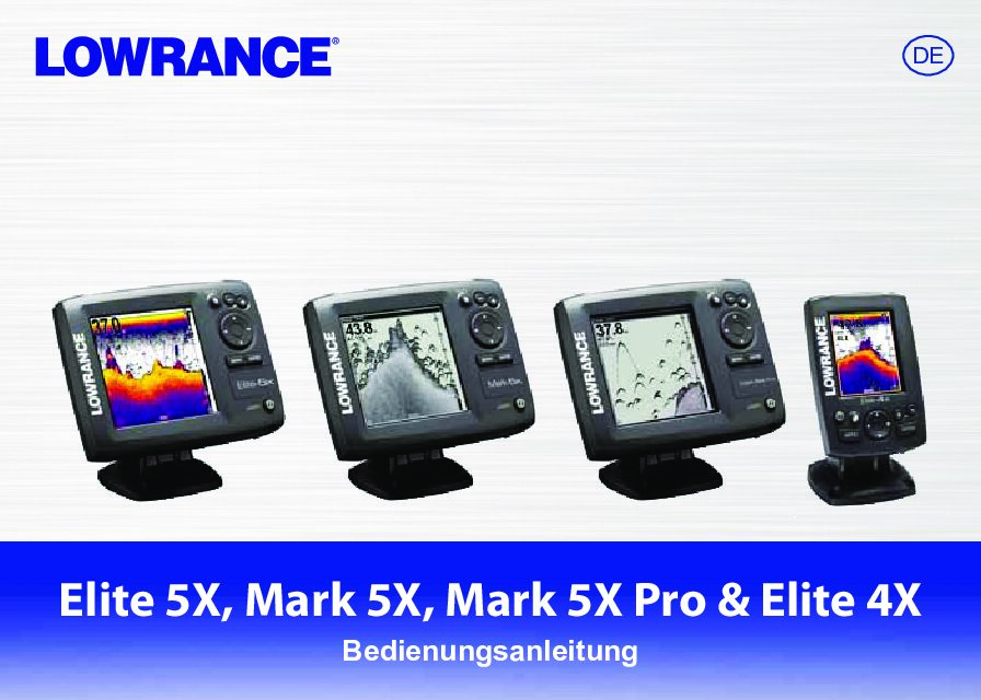 Lowrance Mark 5x Pro Bedienungsanleitung