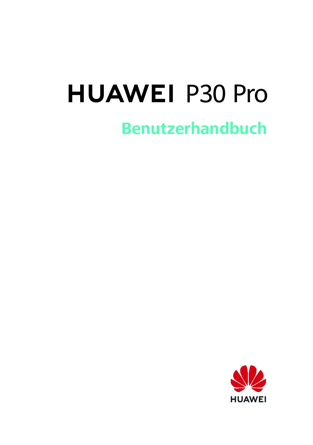 Huawei P30 Pro Bedienungsanleitung