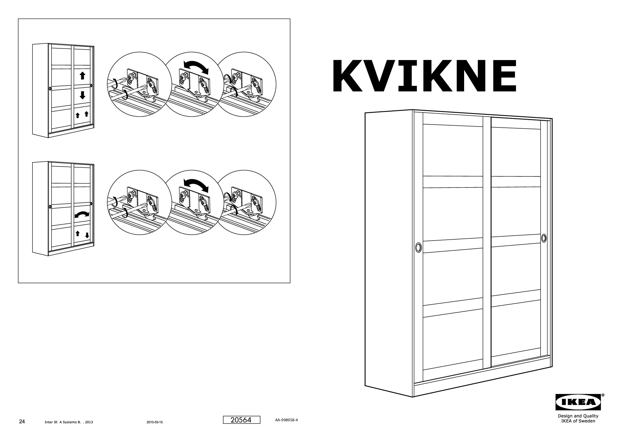 Ikea 802.222.81 KVIKNE Bedienungsanleitung