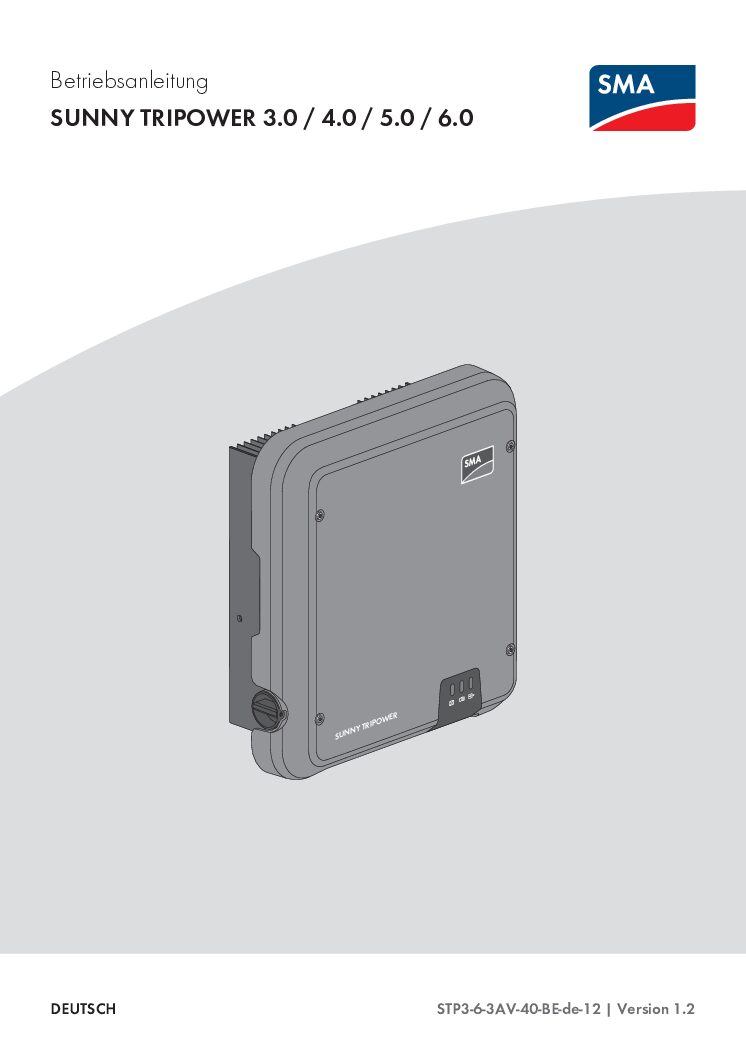 SMA Sunny Tripower 5.0 Bedienungsanleitung