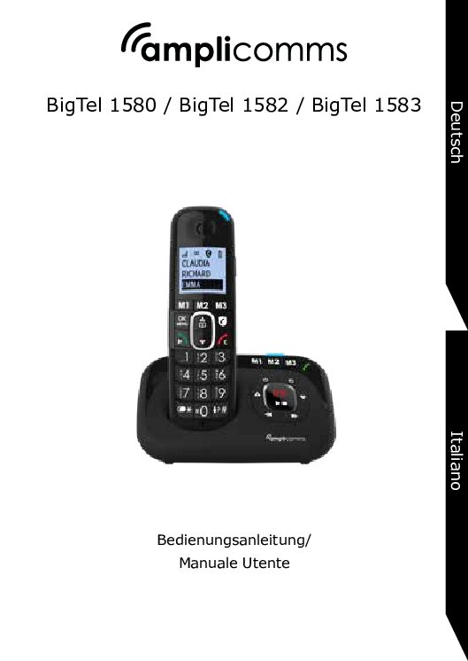 Amplicomms BigTel 1583 Bedienungsanleitung