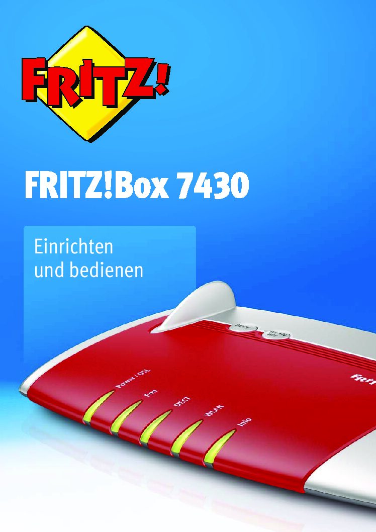 AVM FRITZBox 7430 Bedienungsanleitung